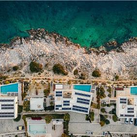 3 x 5 bedroom seafront villa with heated infinity pool near Rogoznica, sleeps 10